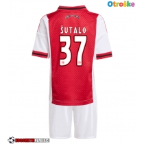 Otroške Nogometnih dresov Ajax Josip Sutalo #37 Domači 2025-26 Kratki rokavi (+ hlače)